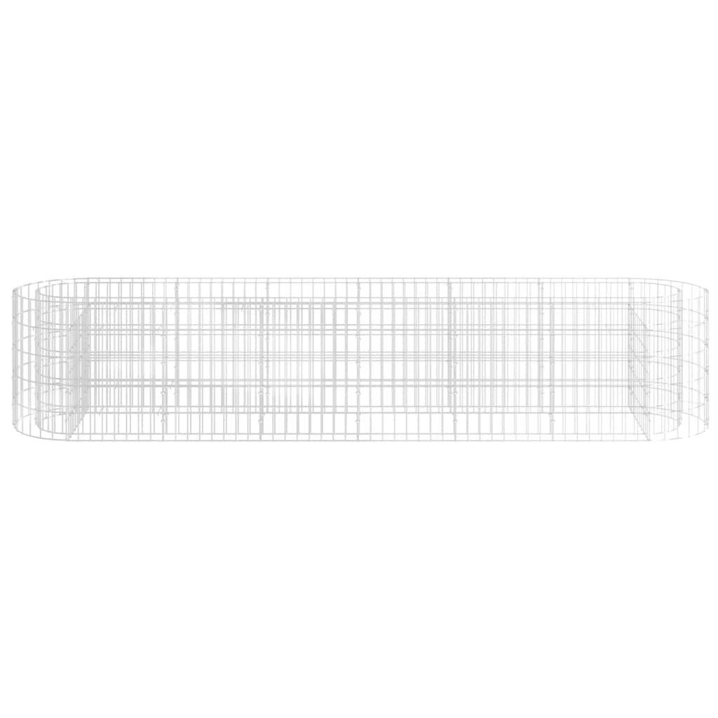 gabion-højbed 260x50x50 cm galvaniseret jern