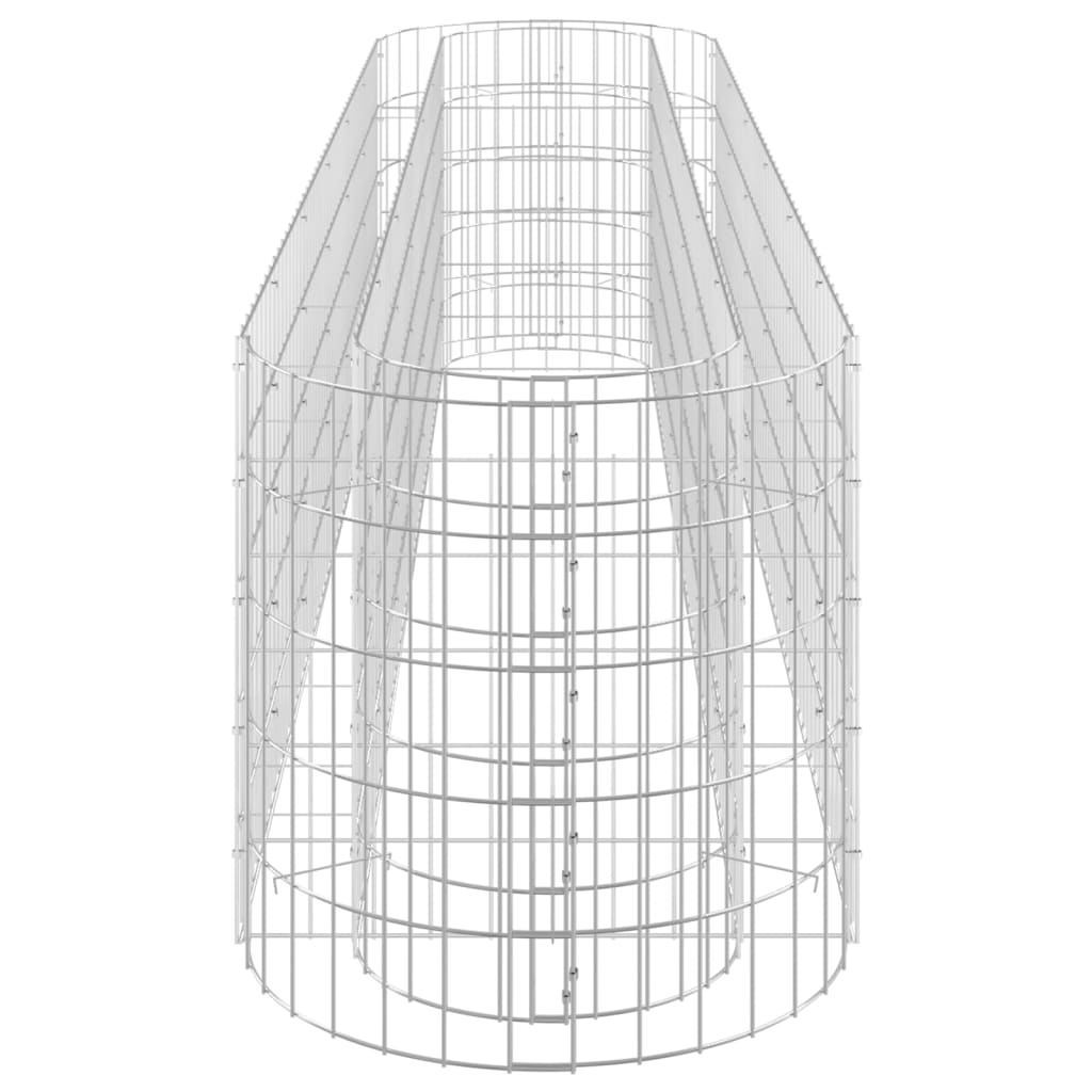 gabion-højbed 260x50x50 cm galvaniseret jern
