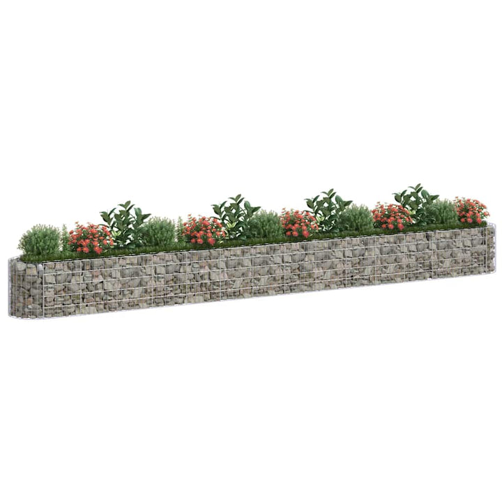 gabion-højbed 540x50x50 cm galvaniseret jern