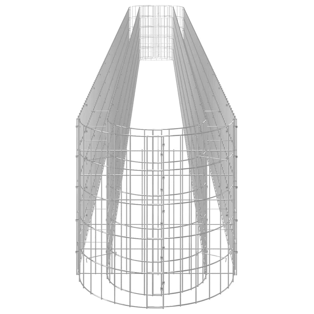 gabion-højbed 540x50x50 cm galvaniseret jern
