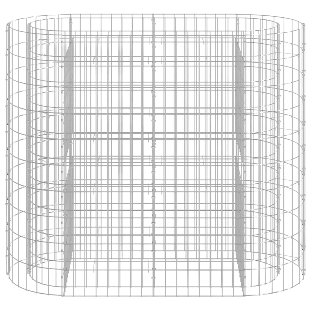 gabion-højbed 120x50x100 cm galvaniseret jern