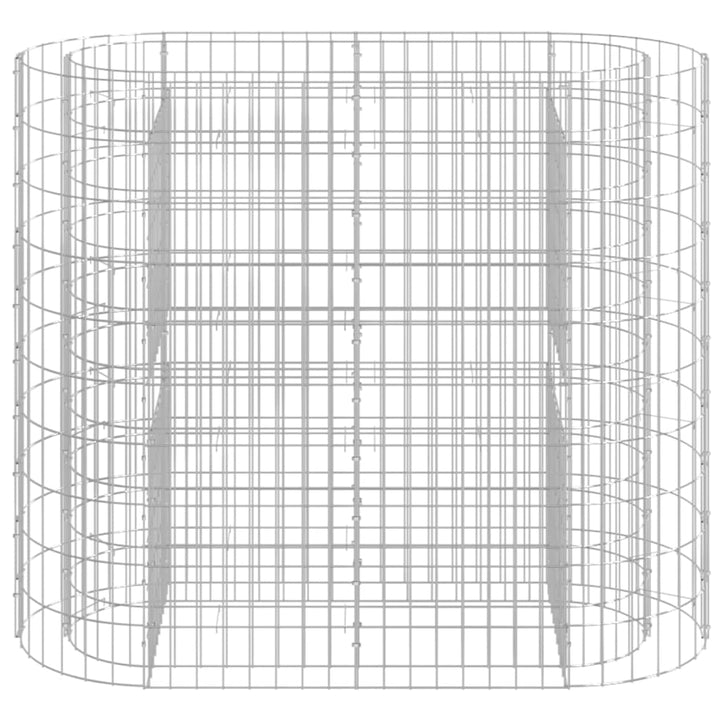 gabion-højbed 120x50x100 cm galvaniseret jern