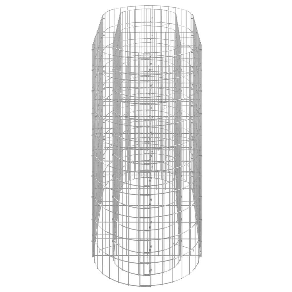 gabion-højbed 120x50x100 cm galvaniseret jern