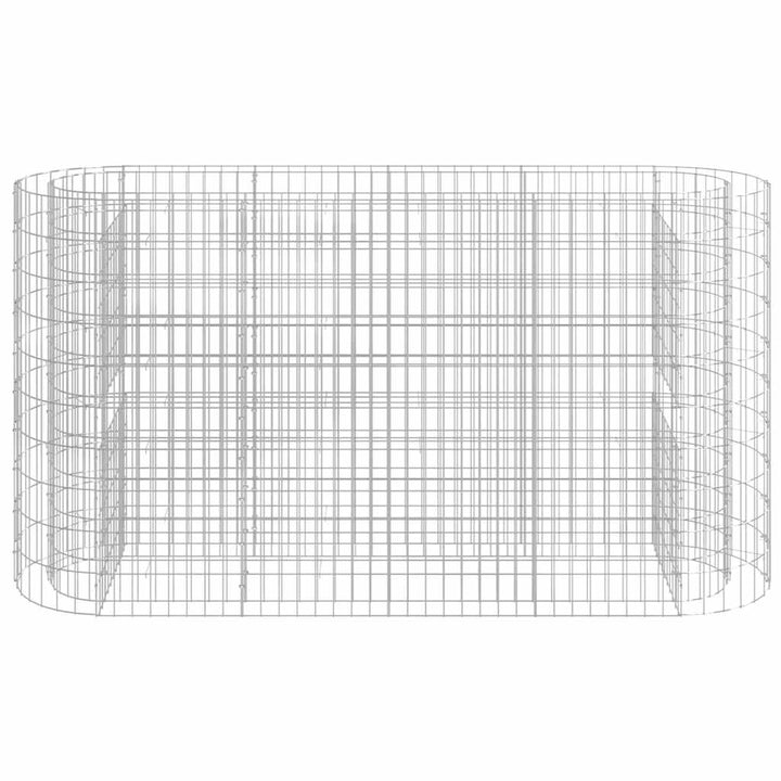 gabion-højbed 190x50x100 cm galvaniseret jern
