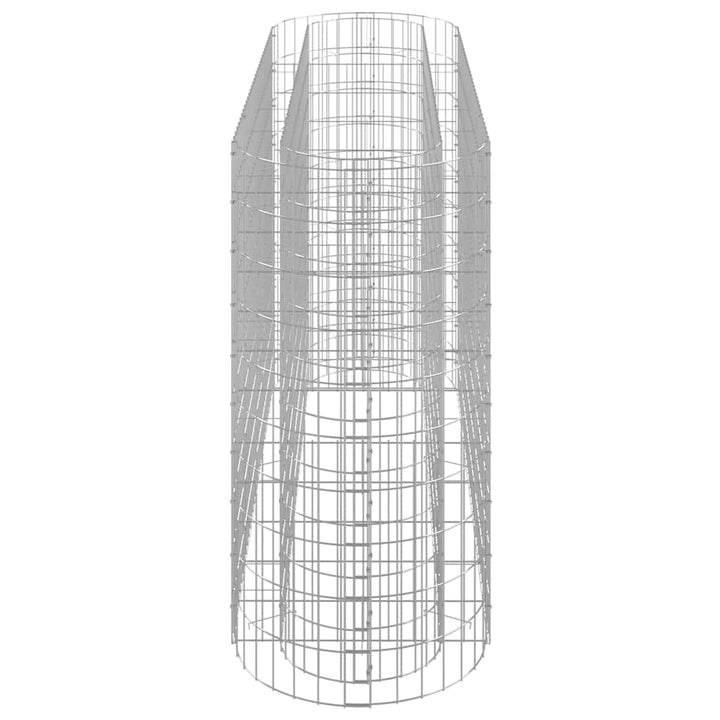 gabion-højbed 190x50x100 cm galvaniseret jern