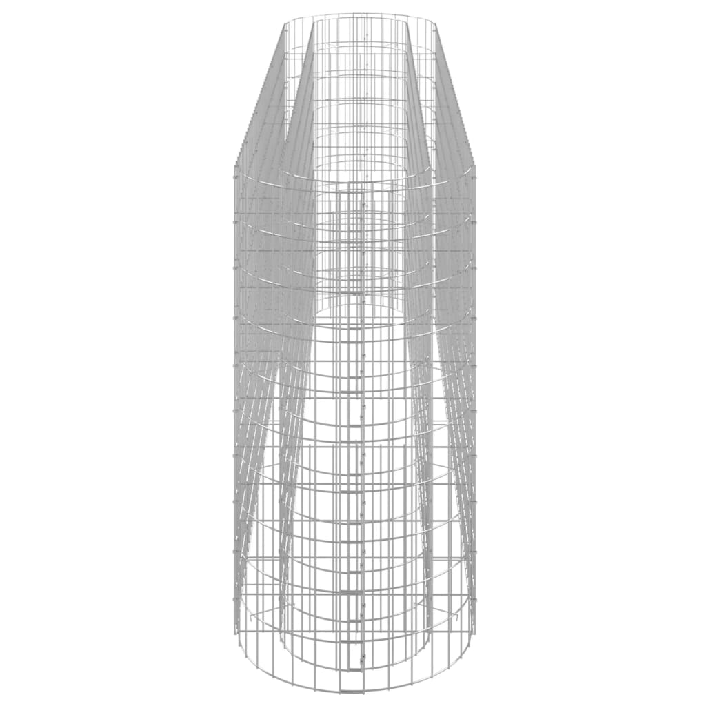 gabion-højbed 260x50x100 cm galvaniseret jern