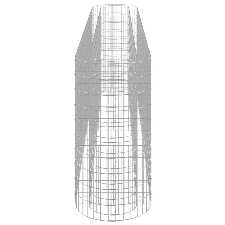 gabion-højbed 330x50x100 cm galvaniseret jern