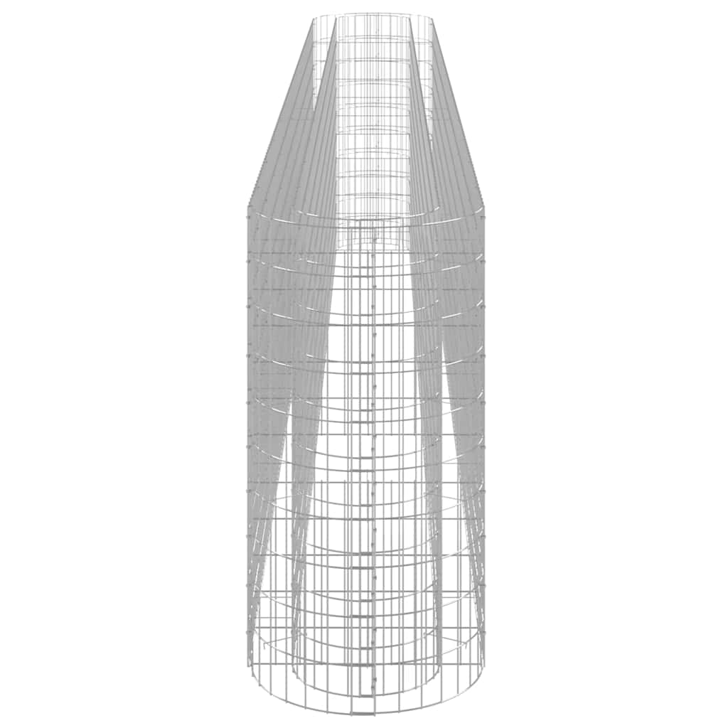 gabion-højbed 470x50x100 cm galvaniseret jern