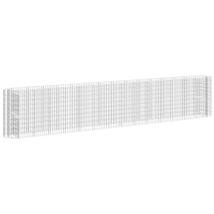 gabion-højbed 540x50x100 cm galvaniseret jern