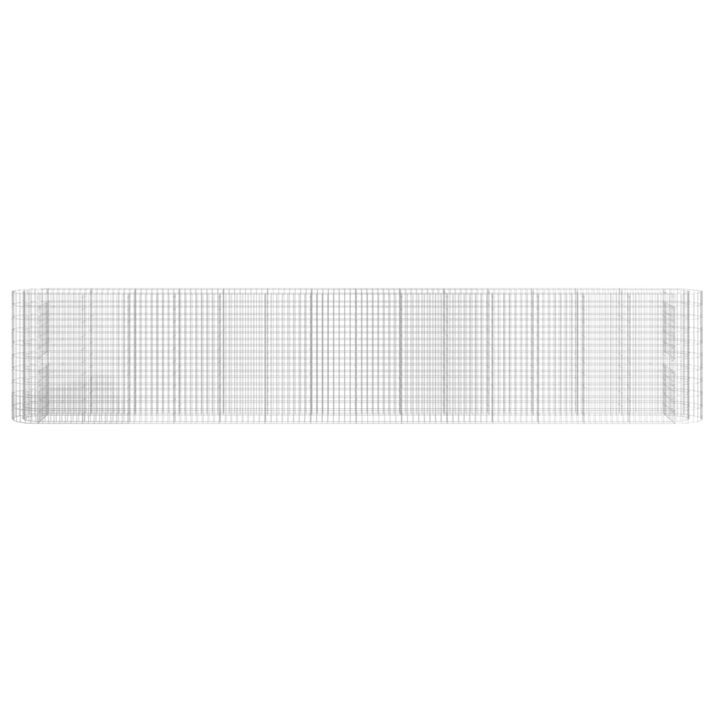gabion-højbed 540x50x100 cm galvaniseret jern