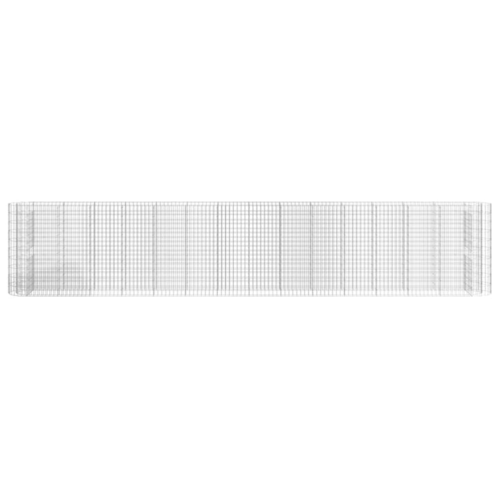 gabion-højbed 540x50x100 cm galvaniseret jern