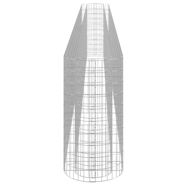 gabion-højbed 610x50x100 cm galvaniseret jern