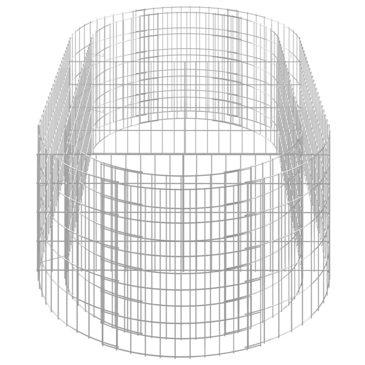gabion-højbed 200x100x50 cm galvaniseret jern