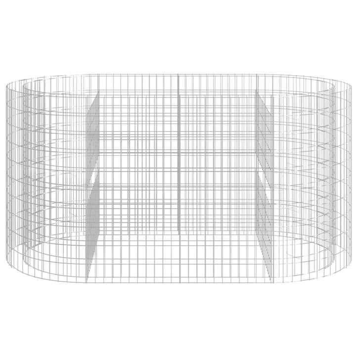 gabion-højbed 200x100x100 cm galvaniseret jern