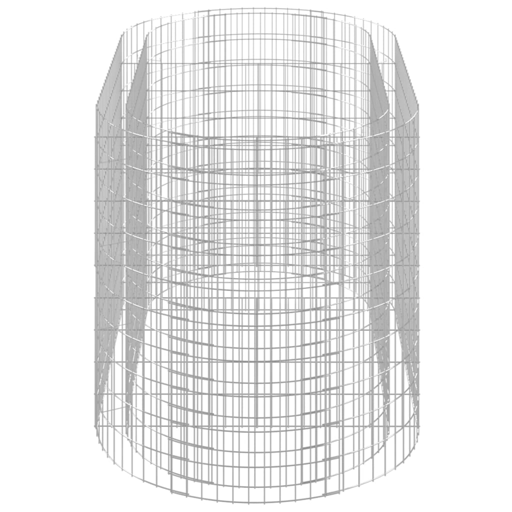 gabion-højbed 200x100x100 cm galvaniseret jern