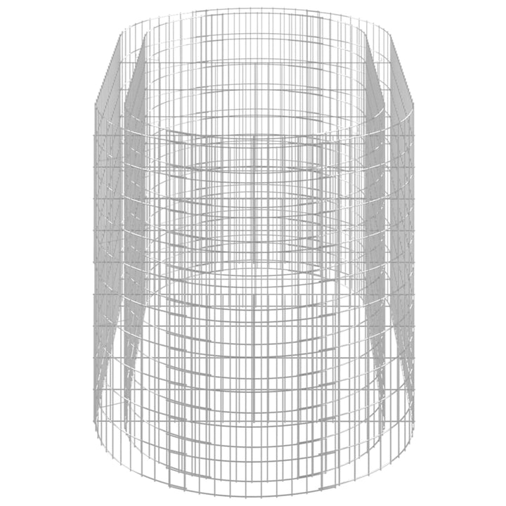 gabion-højbed 200x100x100 cm galvaniseret jern