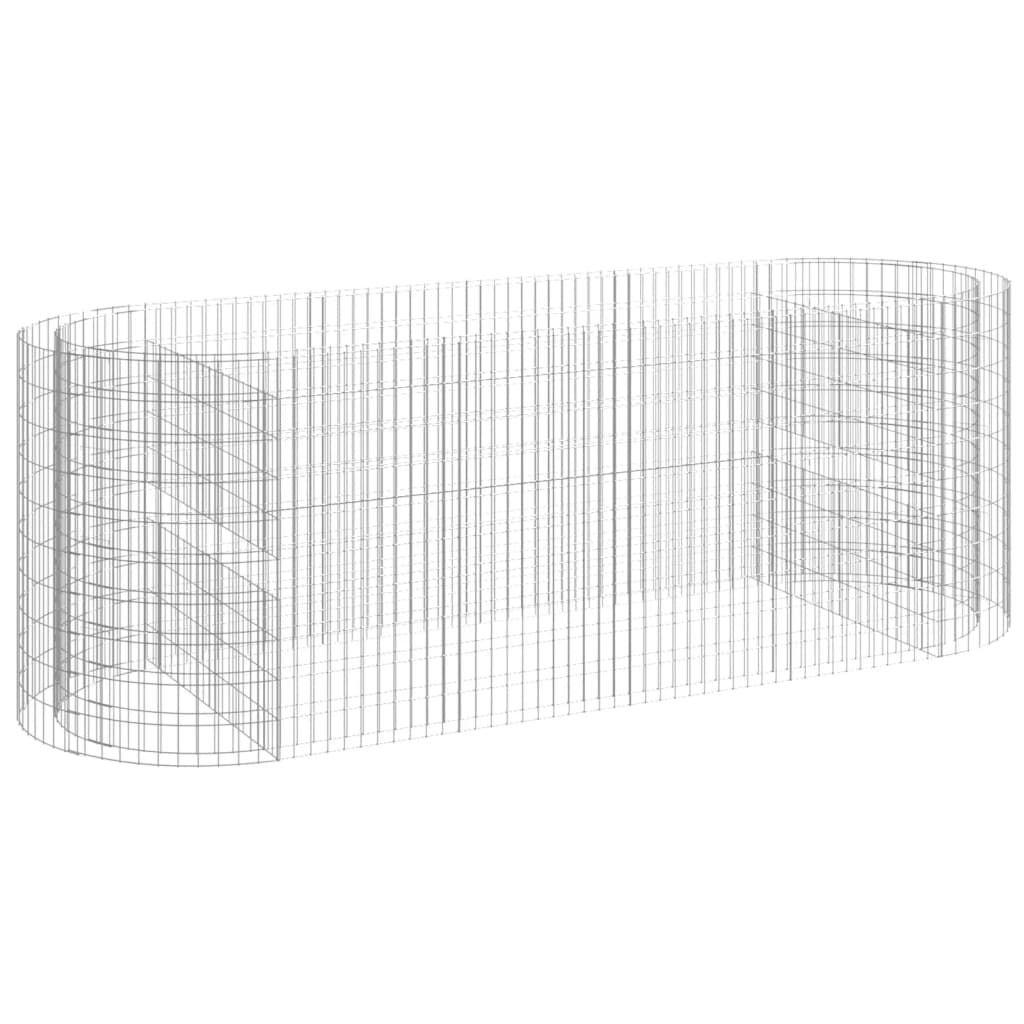 gabion-højbed 300x100x100 cm galvaniseret jern