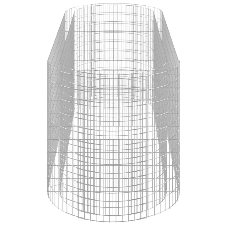 gabion-højbed 300x100x100 cm galvaniseret jern