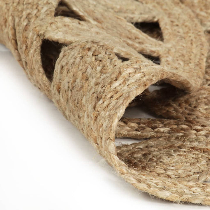 håndlavet tæppe flettet jute 210 cm