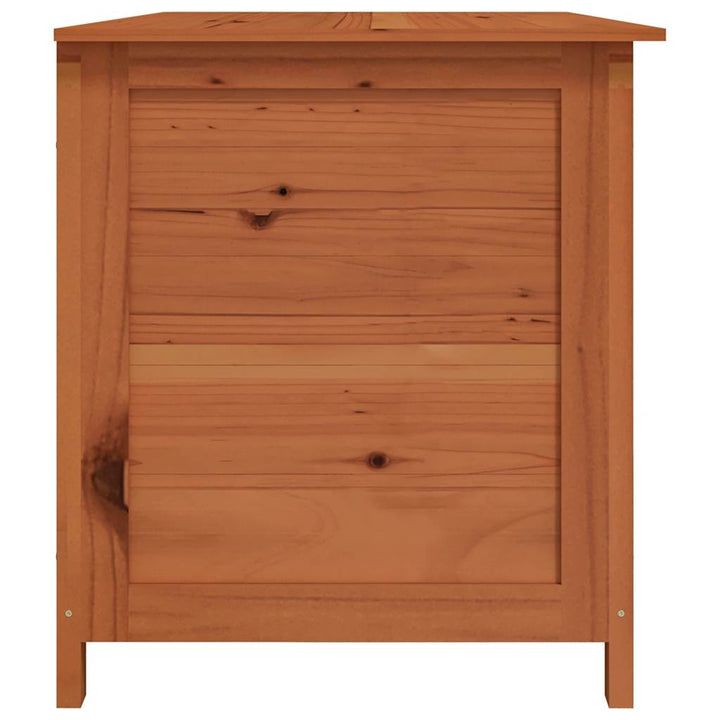 udendørs hyndeboks 150x50x56 cm massivt grantræ brun