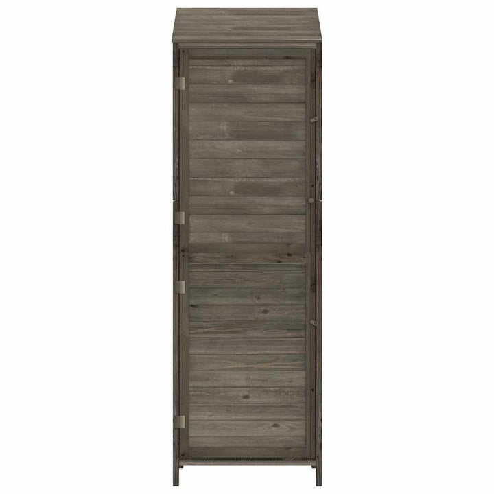 haveskur 55x52x174,5 cm massivt fyrretræ antracitgrå