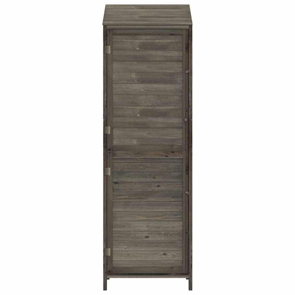 haveskur 55x52x174,5 cm massivt fyrretræ antracitgrå