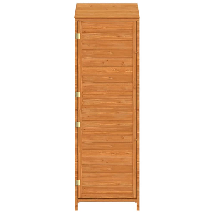 haveskur 55x52x174,5 cm massivt grantræ brun