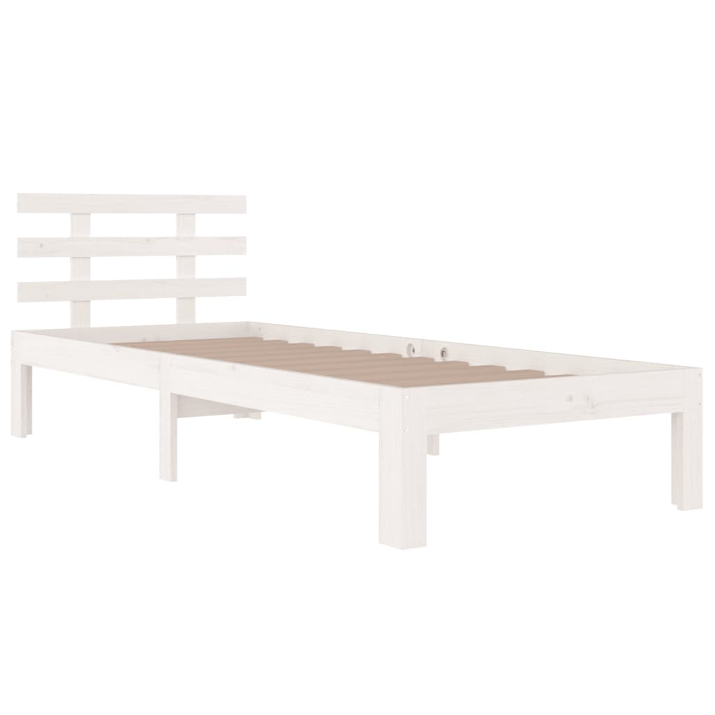 sengeramme 75x190 cm Small Single massivt træ hvid