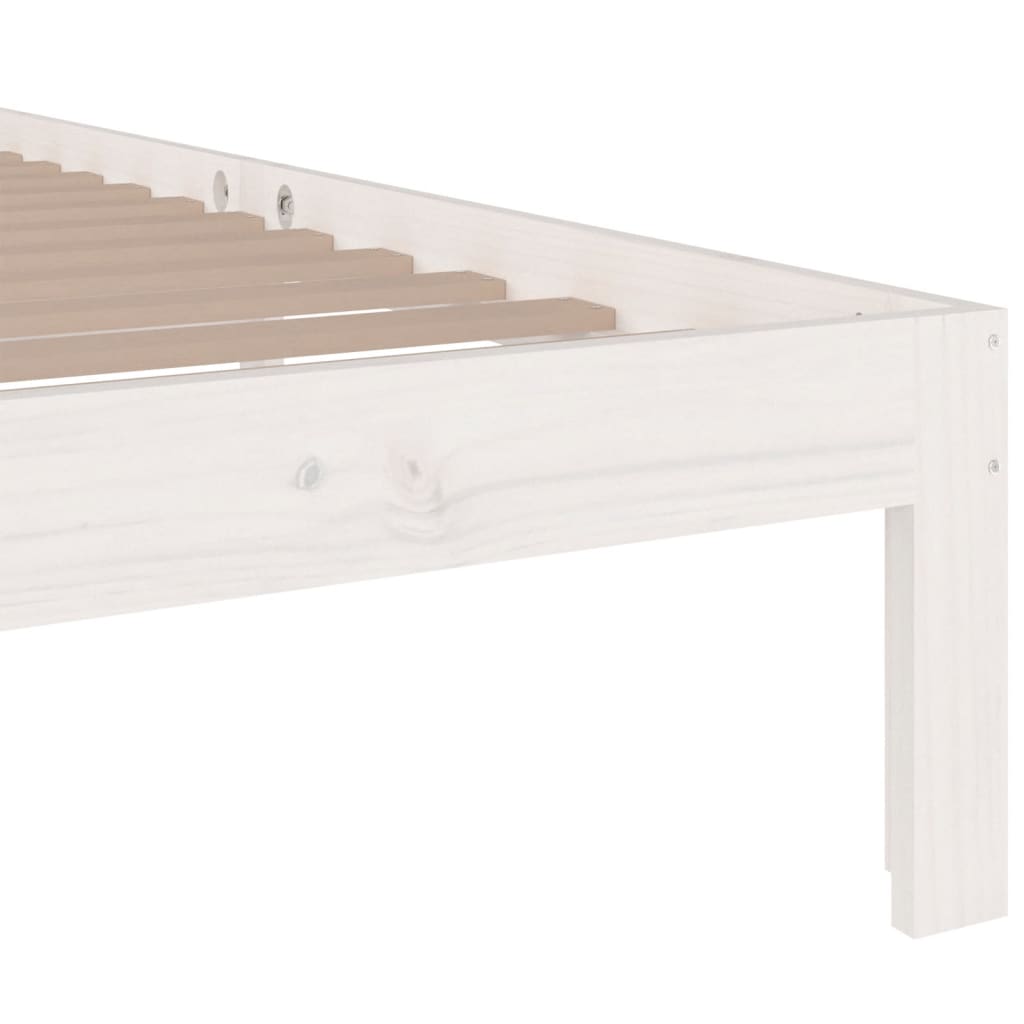 sengeramme 75x190 cm Small Single massivt træ hvid