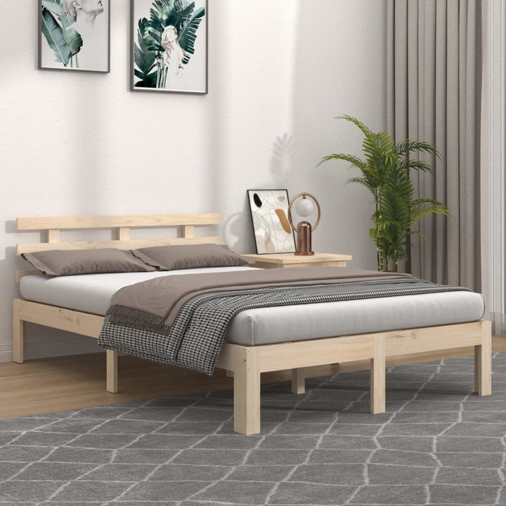 sengeramme 140x190 cm massivt træ