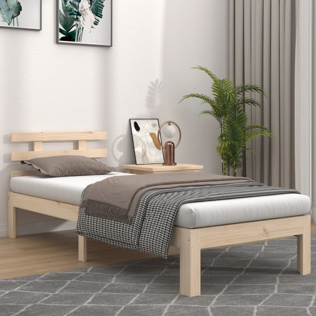 sengeramme 100x200 cm massivt fyrretræ