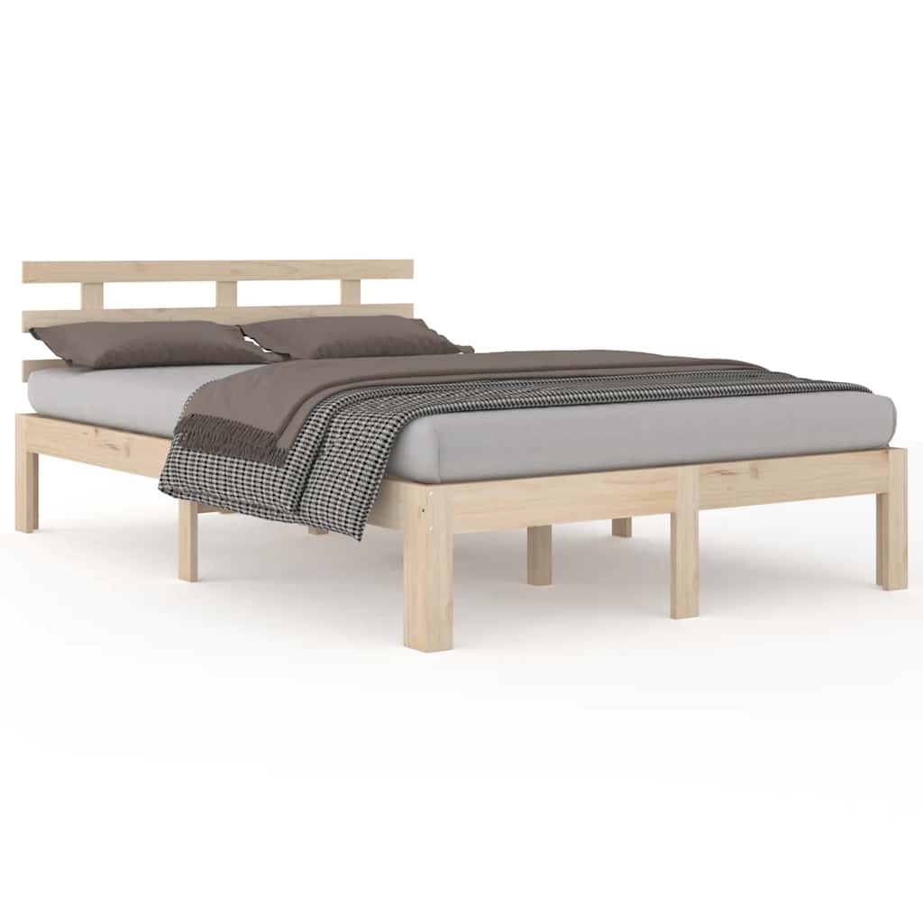 sengeramme uden madras 120x200 cm massivt træ