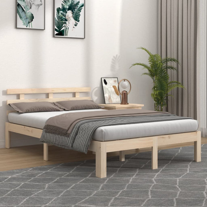 sengeramme 180x200 cm massivt fyrretræ