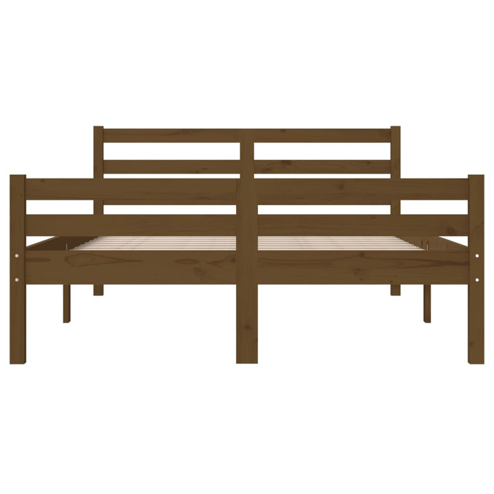 sengeramme 120x190 cm Small Double massivt træ gyldenbrun