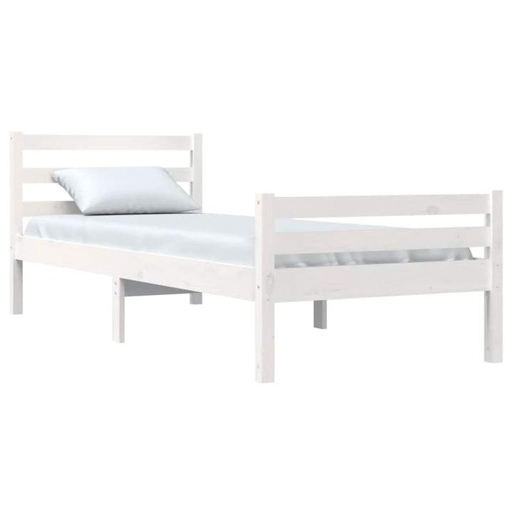 sengeramme 100x200 cm massivt træ hvid