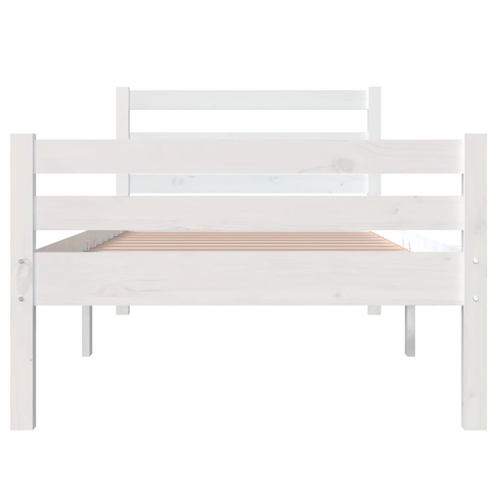 sengeramme 100x200 cm massivt træ hvid