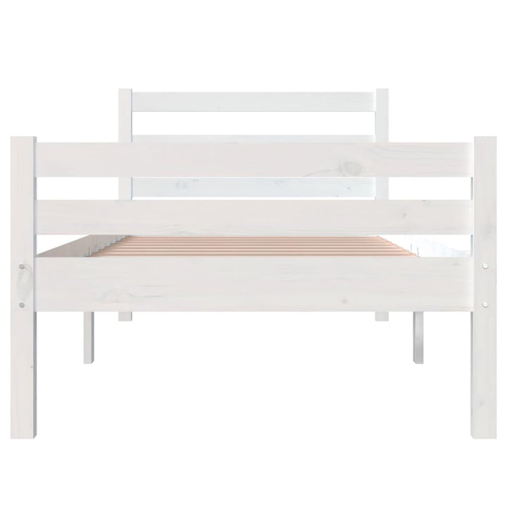 sengeramme 100x200 cm massivt træ hvid