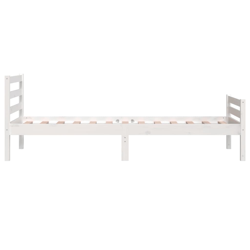 sengeramme 100x200 cm massivt træ hvid