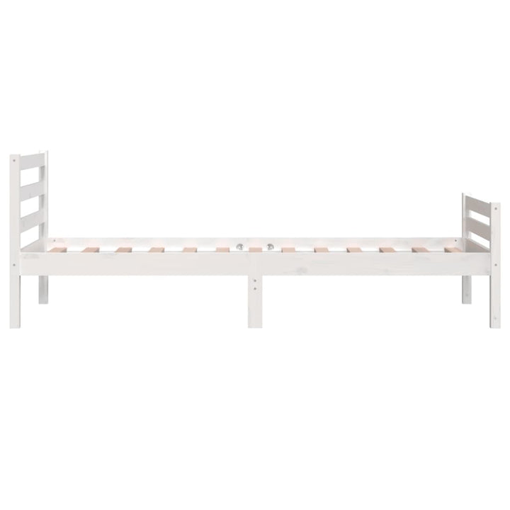 sengeramme 100x200 cm massivt træ hvid