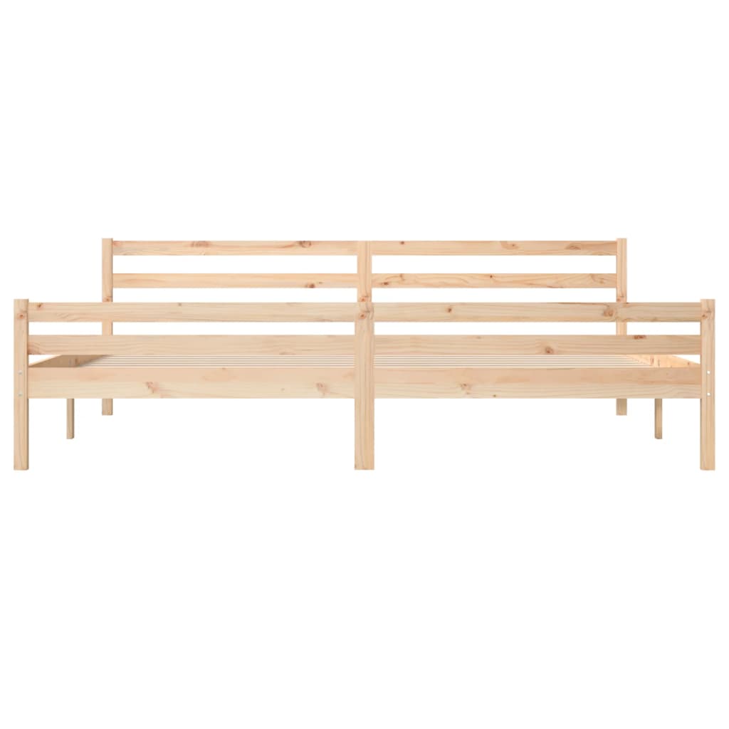 sengeramme uden madras 200x200 cm massivt træ