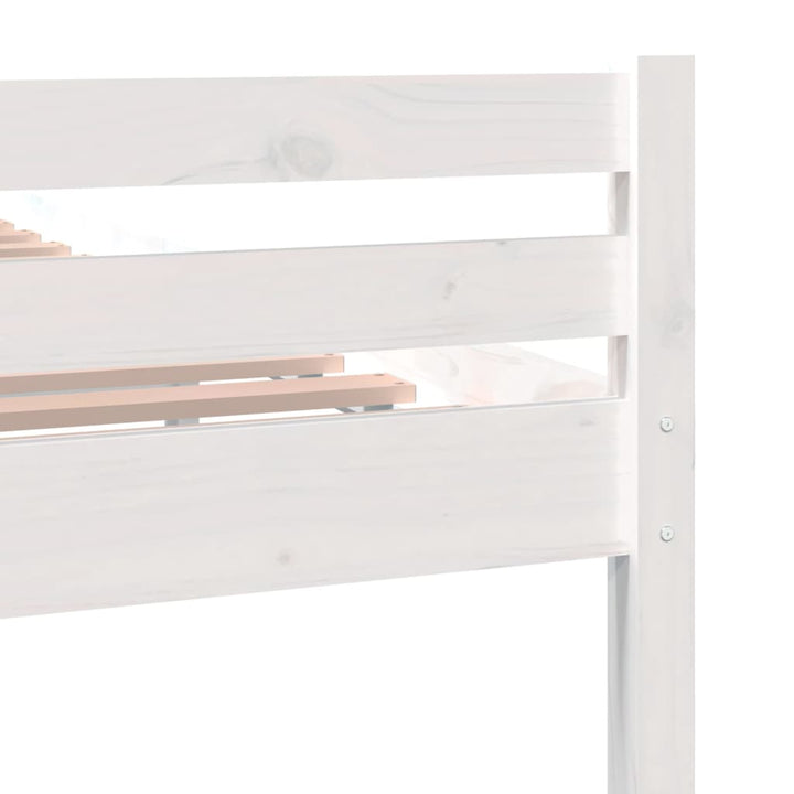 sengeramme 200x200 cm massivt træ hvid