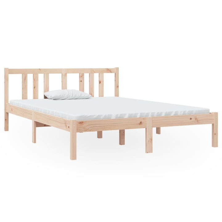 sengeramme 135x190 cm massivt træ