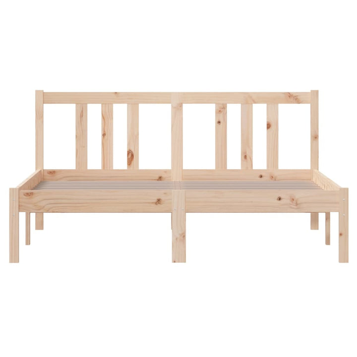 sengeramme 135x190 cm massivt træ