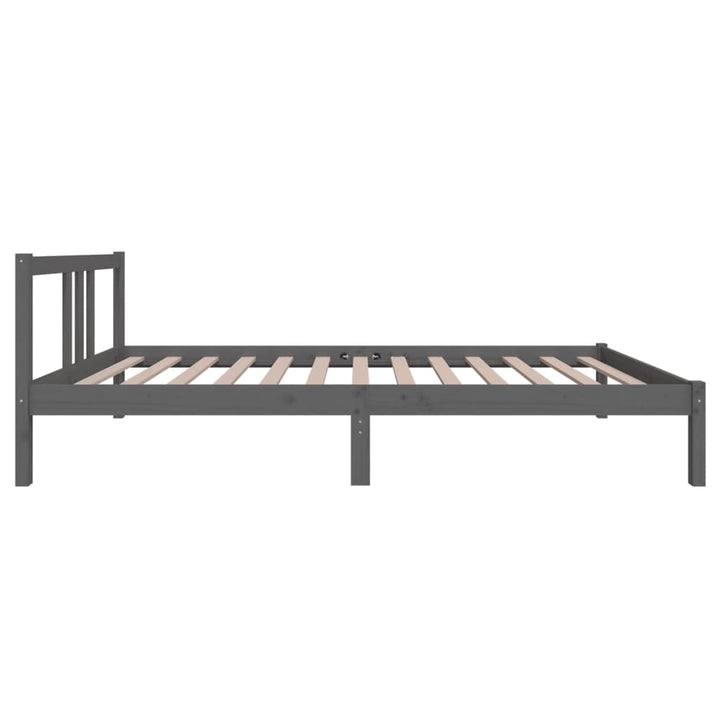 sengeramme 100x200 cm massivt træ grå