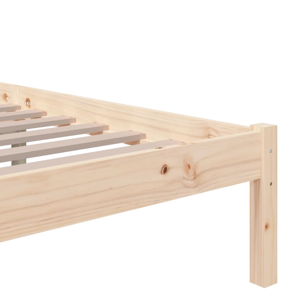 sengeramme uden madras 120x200 cm massivt træ
