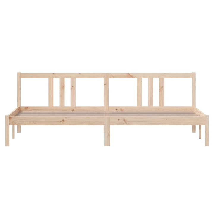 sengeramme uden madras 200x200 cm massivt træ
