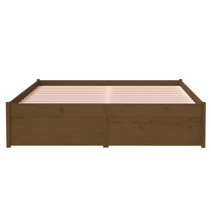 sengeramme 120x190 cm Small Double massivt træ gyldenbrun