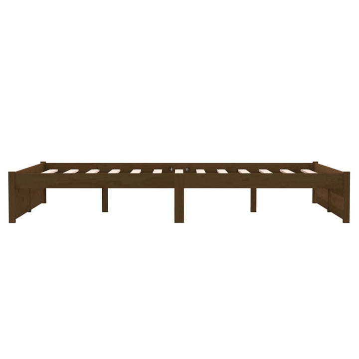 sengeramme 120x190 cm Small Double massivt træ gyldenbrun