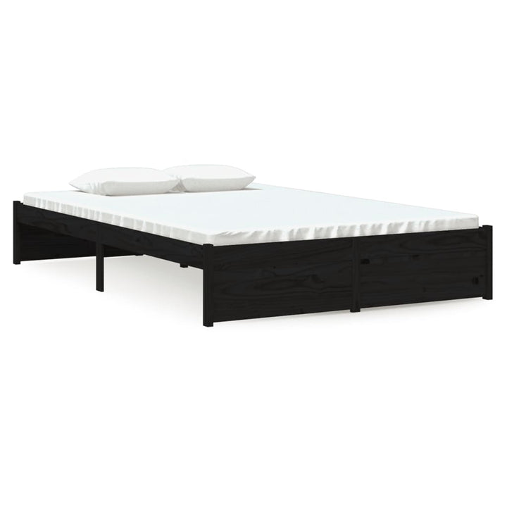 sengeramme 120x190 cm Small Double massivt træ sort