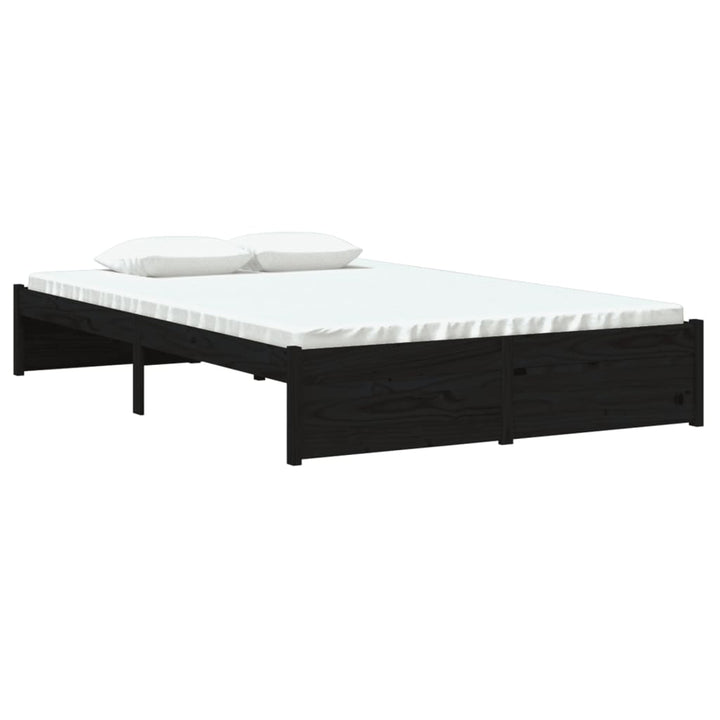 sengeramme 120x190 cm Small Double massivt træ sort